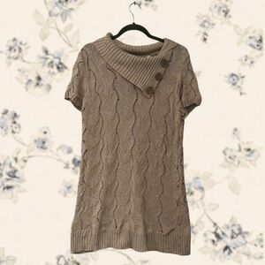 Cato Woman Tan Knit Cardigan